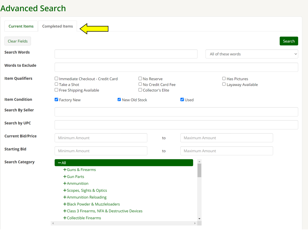 Gunbroker user lookup